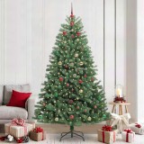 VidaXL Brad de Crăciun artificial cu ramuri articulare Verde 240 cm 3395513