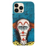 Husa compatibila cu Apple iPhone 15 Pro Max model Bernard buffet clown, Silicon, TPU, Viceversa, Transparent, Carcasa