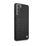 Husa Piele Originala Bmw Samsung S21 Plus - BMHCS21MSLLBK, Negru