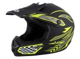 Cumpara ieftin Casca Moto Cross si ATV Full Face Copii si Adulti, Echipament Protectie Enduro MTB Quad, ABS, Omologare DOT, Marimea S, Model Verde-Rally