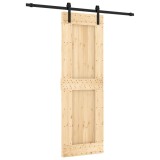 Cumpara ieftin Usa glisanta cu set de feronerie 70x210 cm, lemn masiv de pin