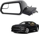 Oglinda usa exterioara Ford Mustang, 01.2018, montare stanga, reglaj electric; carcasa neagra, grunduit; sticla plana; sticla crom; 12 gauri / 3