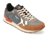 Pantofi sport PEPE JEANS multicolor, MS40021, din material textil si piele naturala