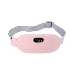 Aparat pentru incalzire si masaj lombar, Incarcare USB, Portabil, Curea Abdominala pentru Crampe Menstruale cu Functie de Incalzire Electrica, Roz, 3
