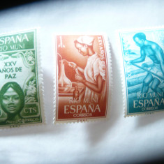 Serie Rio Muni 1965 colonie spaniola - pt. sanatate , 3 valori