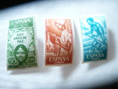 Serie Rio Muni 1965 colonie spaniola - pt. sanatate , 3 valori foto