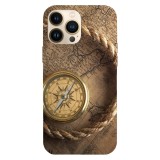 Husa compatibila cu Apple iPhone 13 Pro model Vintage compass, Silicon, TPU, Viceversa