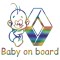 Sticker Renault Baby on Board , Autocolant Siguranta si Personalizare Auto