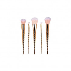 Set 5 pensule machiaj, Makeup, Unicorn, Rose Gold