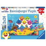 PUZZLE BABY SHARK, 2x24 PIESE, Ravensburger