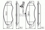 Set placute frana,frana disc RENAULT MASTER III caroserie (FV) (2010 - 2016) BOSCH 0 986 494 499