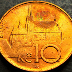 Moneda 10 COROANE - CEHIA, anul 1995 *cod 1733 A = patina frumoasa