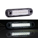 Lampa Gabarit LED Fristom FT-073B LONG 12-36V, 120mm x 27mm, Omologare E9, Compatibilitate EMC, Garnituri Montaj Inclus