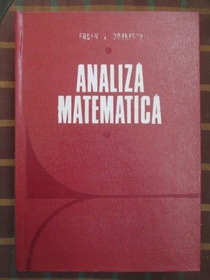 Analiza matematica-Eugen V. Dobrescu foto