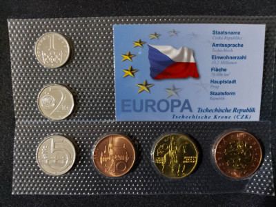 Seria completata monede - Republica Cehă foto