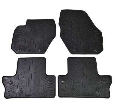 Set covorase auto din cauciuc Volvo S60 2010-08.2018, V60 2010-08.2018, Negru, Gledring, 4 buc. AutoDrive ProParts foto