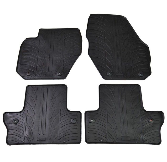 Set covorase auto din cauciuc Volvo S60 2010-08.2018, V60 2010-08.2018, Negru, Gledring, 4 buc. AutoDrive ProParts