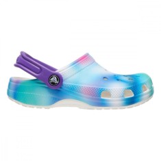 Saboti Crocs Classic Classic Solarized Clog Kids Alb - White/Multi foto