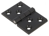 Balama zinc neagră 76mm x 50mm 6 orificii
