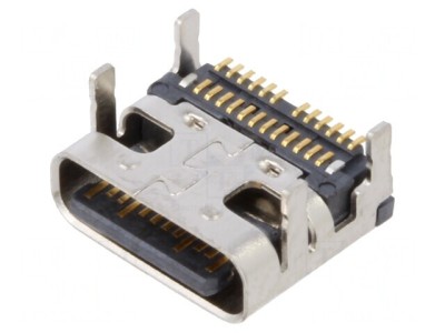 Soclu USB C 24 Pin Orizontal USB 3.2 5A foto