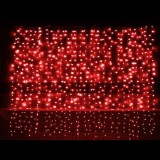 Perdea Luminoasa Craciun 8x1m 360LED Rosu Fir Negru P Flash 6030R