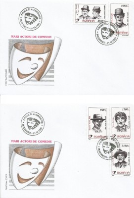 |Romania, LP 1493/1999, Mari actori de comedie, FDC foto