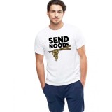 Tricou barbati alb - Send Noods - L