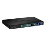 Cumpara ieftin Switch 28 porturi Gigabit Web Smart, 24 x PoE+, 4 x Gigabit/SFP - TRENDnet TPE-2840WS