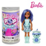 Păpușă Set, Mattel, Barbie Pop Reveal, Cu Păr Albastru, Multicolor, 3+ Ani