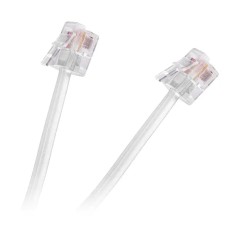 Cablu telefon RJ11 2m alb TEL0033F-2