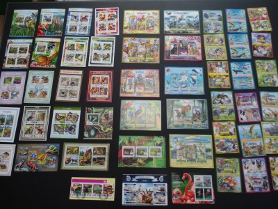 50 colite stampilate , timbre tematice Fauna/Animale (Lot 3107) foto