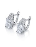Cumpara ieftin Cercei Eleganti din Argint 925 cu Zirconiu , Design Geometric Art Deco