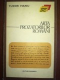 Arta prozatorilor romani- Tudor Vianu