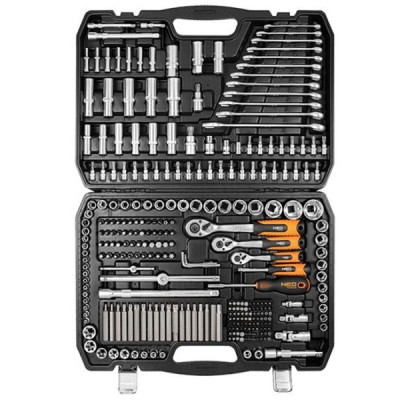 Trusa scule 1/2&amp;quot;, 3/8&amp;quot;, 1/4&amp;quot;, 300 piese NEO TOOLS 10-218 HardWork ToolsRange foto