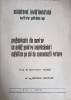 PREFABRICATE DIN MORTAR CU SUBIF PENTRU IMBRACAMINTI ASFALTICE PE CAI DE COMUNICATII RUTIERE. TEZA DE DOCTO-248338
