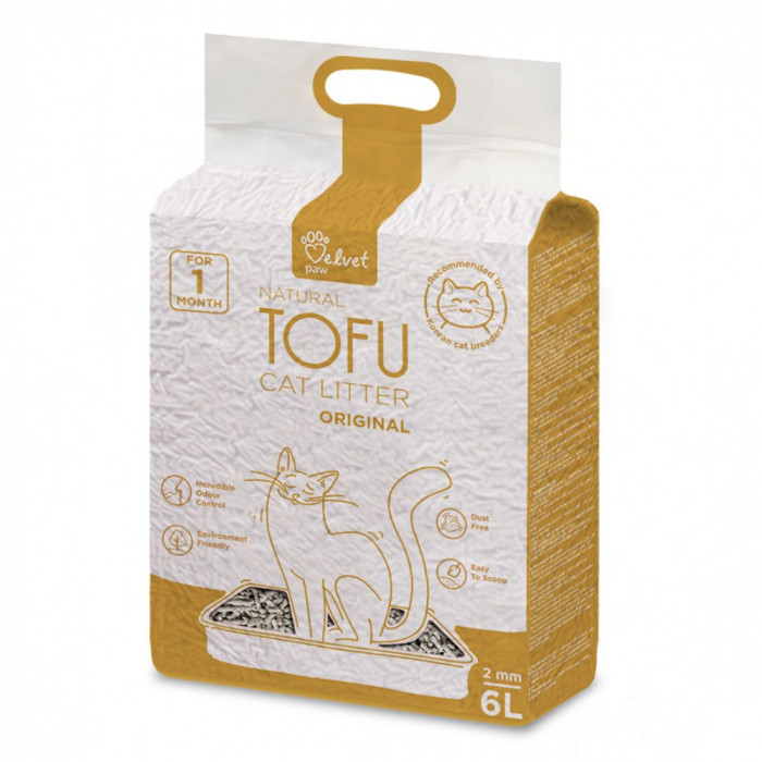 Litieră pentru pisici Tofu original 6 l