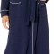 Halat de baie pentru femei Amazon Essentials, bleumarin, XXL - OUTLET