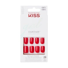 Unghii false Gel Fantasy Color What Ever Short Squoval, 28 bucati, Kiss