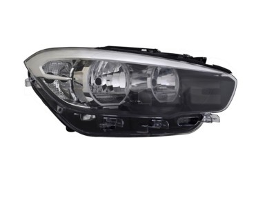 Far BMW Seria 1 (F20), 05.2015-, partea Dreapta, TYC, cu &amp;amp;quot;lumina timp de zi&amp;amp;quot; tip LED; H7+H7+LED+PY21W; electric; cu motor; halogen foto