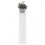 VidaXL Suporturi de plante, 2 buc., alb, 30x30x95 cm, lemn prelucrat