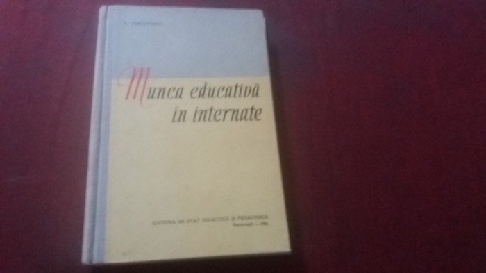 V TIRCOVNICU - MUNCA EDUCATIVA IN INTERNATE 1960