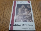 EROTIKA BIBLION - Contele de Mirabeau - Institutul European, 1993, 180 p.