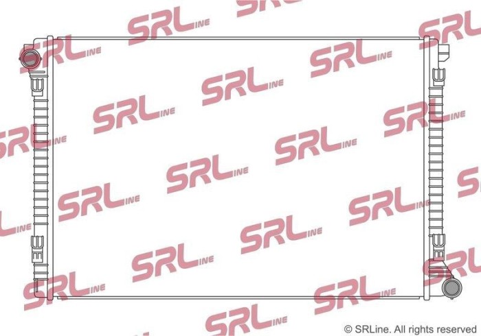 Radiator Vw Atlas/Teramont 17-, motor: 3.6 V6, intrare/iesire conectare rapida, 720x502x26, SRLine, Aluminiu/ Plastic brazat, 3QG121251