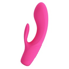 Tim - Vibrator iepuraș, roz, 15.5 cm