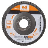 Cumpara ieftin Disc Lamelar Frontal Inox 115 mm; 120 granulatie, Evotools