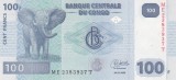 Bancnota Congo 100 Franci 2022 - P98 UNC