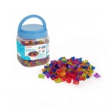 Set 150 piese translucide pentru numarare si sortare, MINILAND