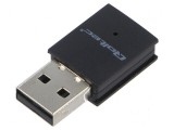 Card extensie PC: de reţea WiFi USB A mufă neagră 2,4&divide;5GHz - Extensie WiFi USB pentru PC