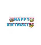 Ghirlanda petrecere Happy Birthday din carton model Mickey Rock The House 2.1M, Godan