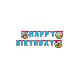 Ghirlanda petrecere Happy Birthday din carton model Mickey Rock The House 2.1M